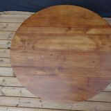 Table ovale Louis Philippe à rabats, en merisier  Ø120-108 x 74 cm