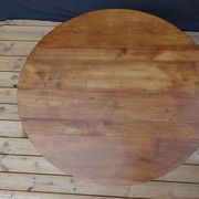 Louis Philippe oval table with flaps, cherry wood Ø120-108 x 74 cm