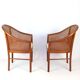 Paire de fauteuils en cannage