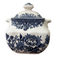 Sugar bowl in English porcelain Enoch Wedgwood Asiatic Pheasants