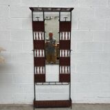 Paire de Vestiaires en rotin et métal