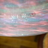 Mushroom lamp in frosted stained glass