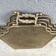 Antique 19th century fireplace screen, 5-panel spark arrester
