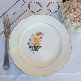 Old flat plates mismatched in earthenware