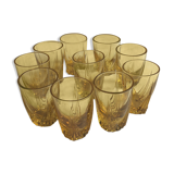 Set of 10 old liqueur glasses