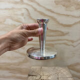 Silver metal candle holder 1930