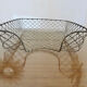 Corrugated wire office mail basket 30s 40s