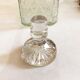 Old whisky or decant decanter textured crystal souflé in vintage checkerboard