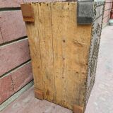 Wooden box and antique leather