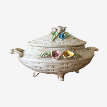 Antique decorative soup bowl