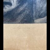 Engraving of a woman.