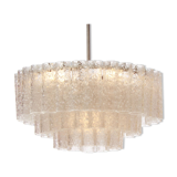 German 1960s chandelier with 60 cristall glass tubes