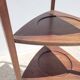 Old shelf unit for plates or plant holders