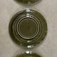 5 Lunéville Moss Green dessert plates.