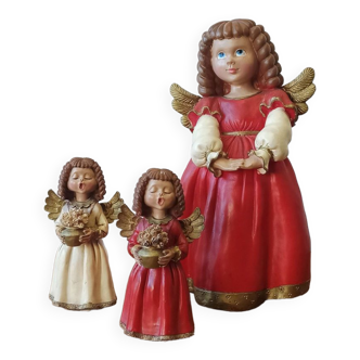 Christmas Figurines, Sweden, 1980s, Set of 3.