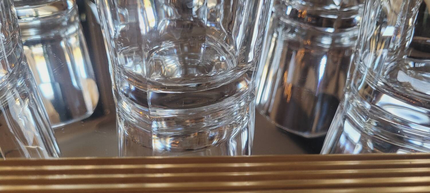 80's whiskey glasses