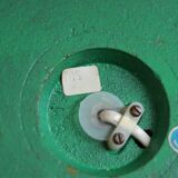 Pair of tall mid-century Swedish brass bobbin lamps by Aneta