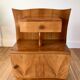 Bedside table in beech wood art deco 30s