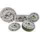 Dessert service, earthenware, Martres-Tolosane, signed Matet France