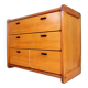 Commode pin massif, brutalisme,1980