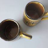 Pair of ceramic mugs