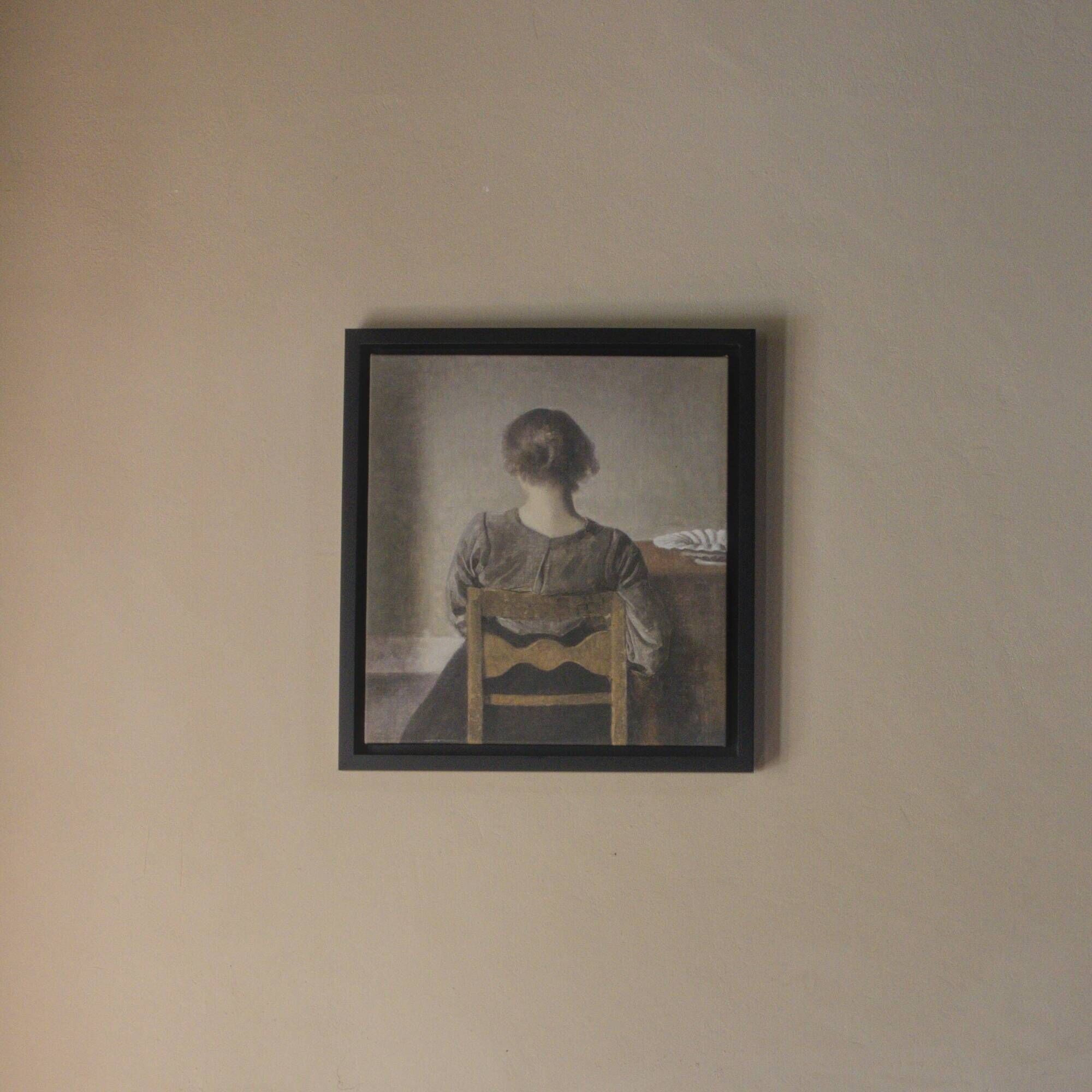 Reproduction sur toile du "Repos" de Vilhelm Hammershøi