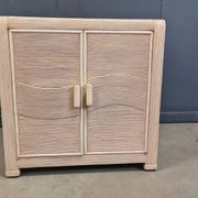 Cabinet en roseau vintage, années 1970