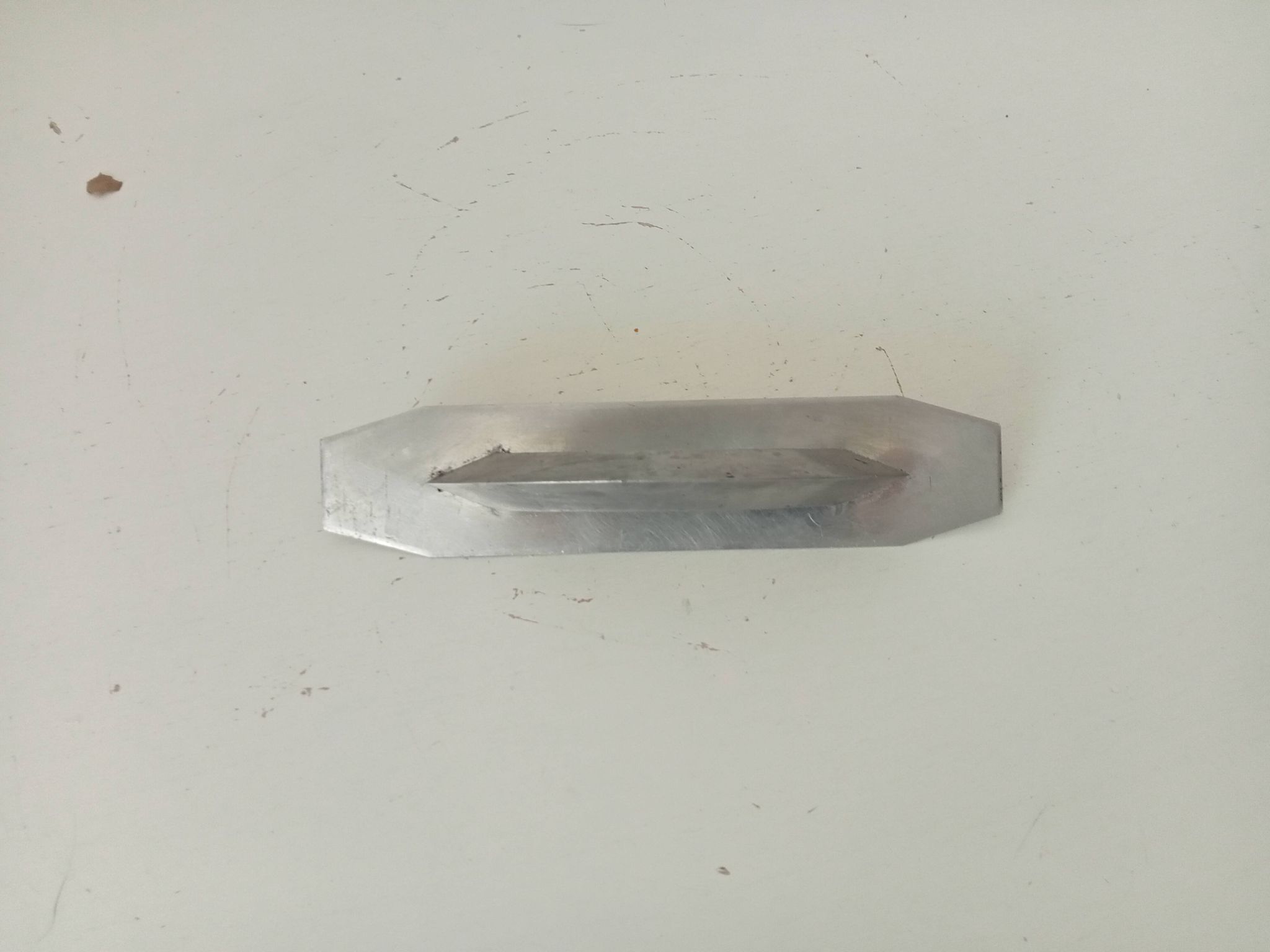 Vintage aluminium furniture handle