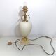 Large pineapple, palm tree, vintage egg lamp base