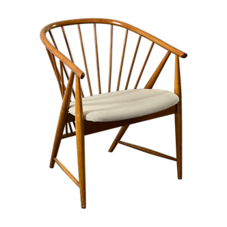 Fauteuil en érable de Sona Rosen, suède 1950's