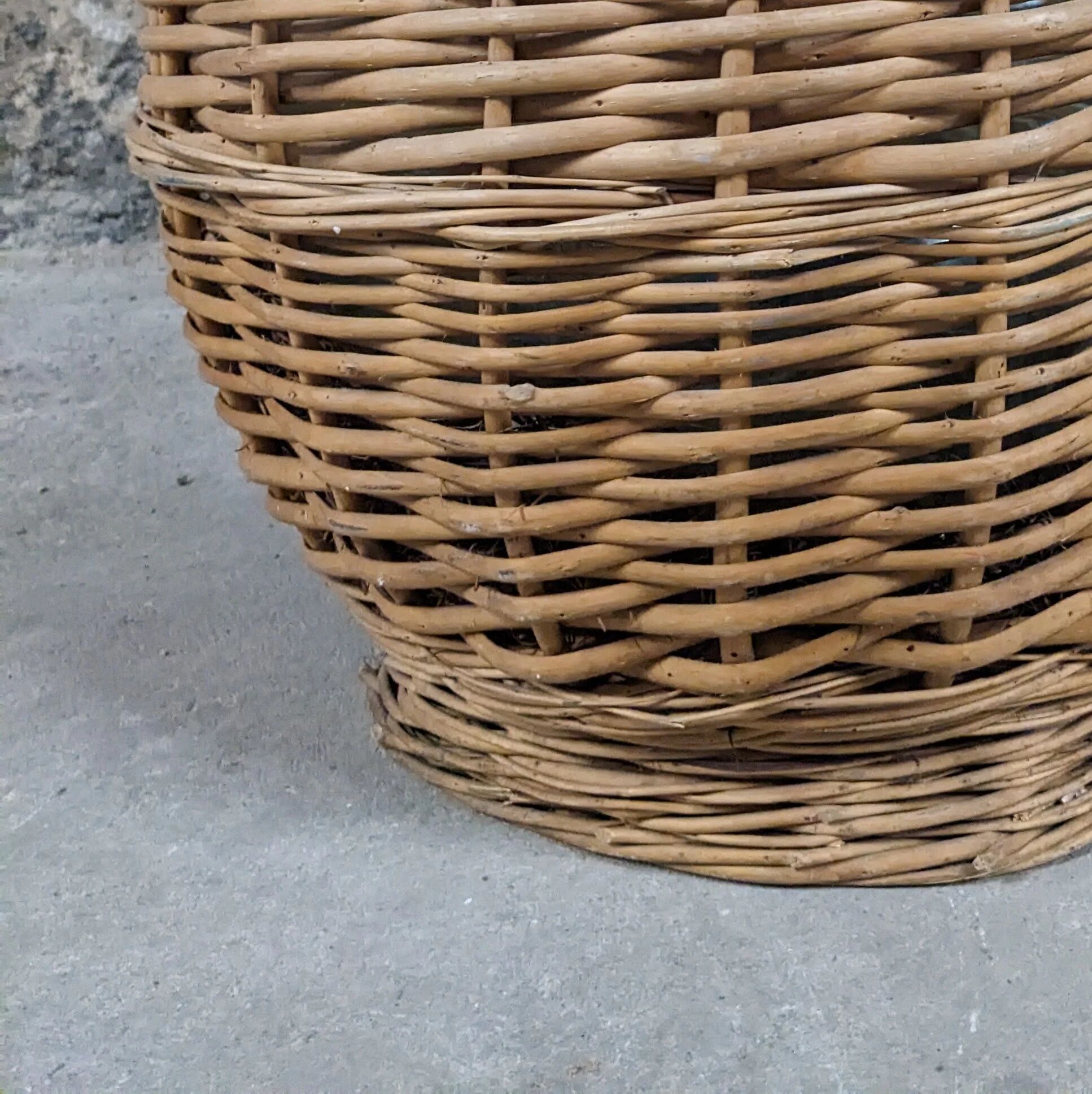 Demijohn in its wicker basket