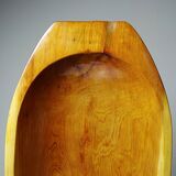 Large vintage Moroccan wooden dish, bowl, or hollow
