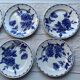 6 English flat plates Staffordshire Victoria