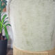 Fauteuil crapaud en velours vert pistache vintage