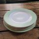 50s celadon green dinner plates