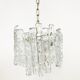 Ice crystal pendant light by Kalmar, 1960s