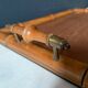 Old serving tray in faux bamboo and brass, 19th century