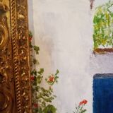 Tableau huile sur panneau.