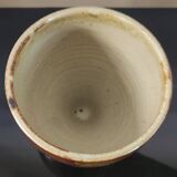 Vintage stoneware cup / high mug - Brutalist design
