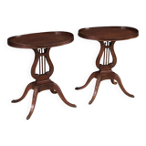 Paire de tables d'appoint anglaises du XXe siècle