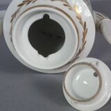 Antique coffee service: jug + 2 cups, old Paris porcelain, 19th century C657