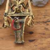 Wall lamp in bronze cherub