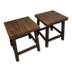 vintage wooden stools