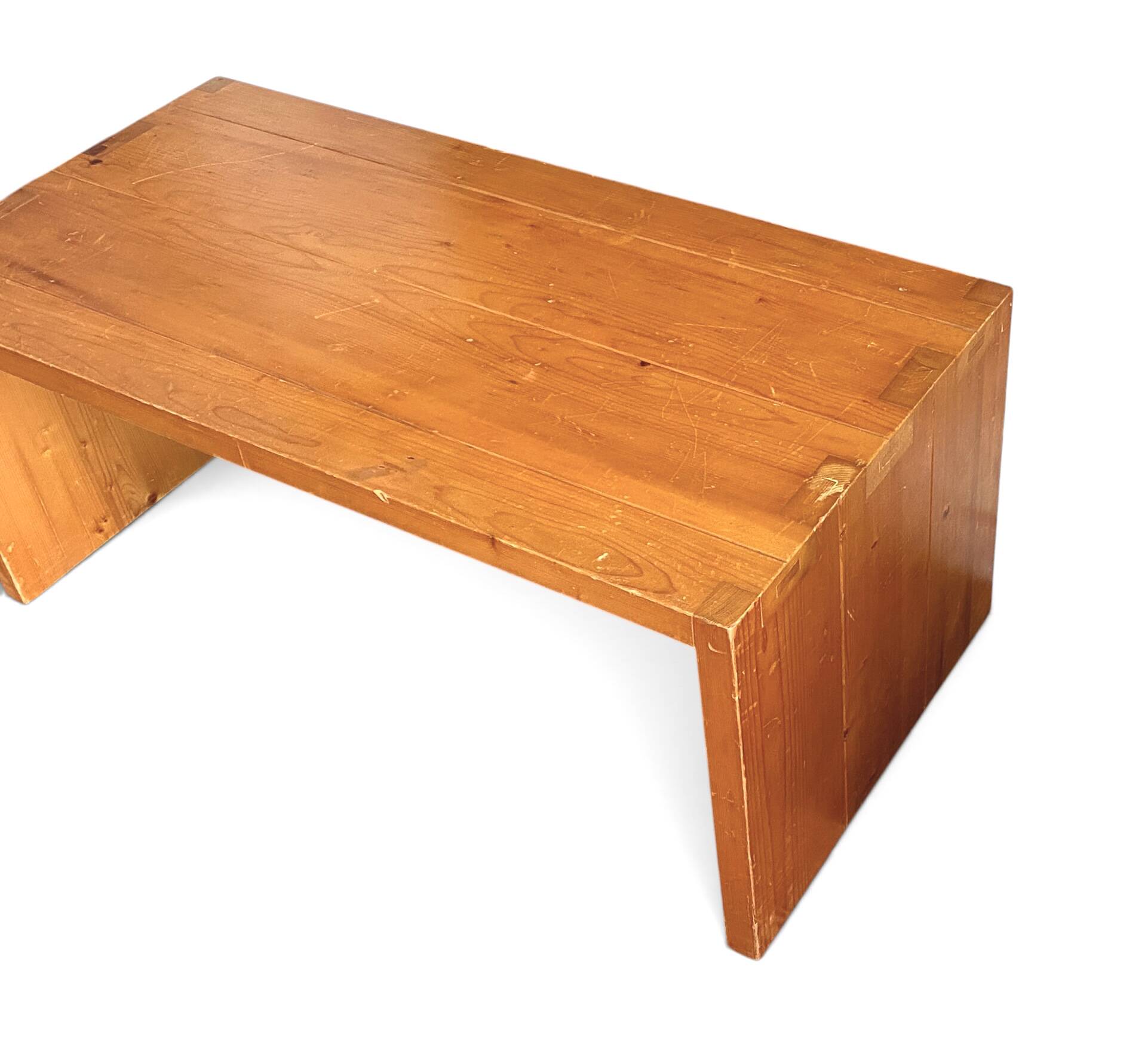 Authentic 1960s pine mountain coffee table.