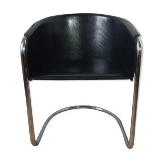 Arrben Italy leather armchair 1970