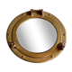 Vintage Hublot mirror in brass 30 cm in diameter