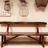 Ancien banc en orme aranjou