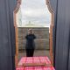 Wooden and stucco mirror, Dutch style