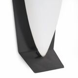 Vintage wall sconces in opaline glass and brass, 1950s, set of 2.