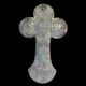 Old holy water stoup crucifix – patinated bronze